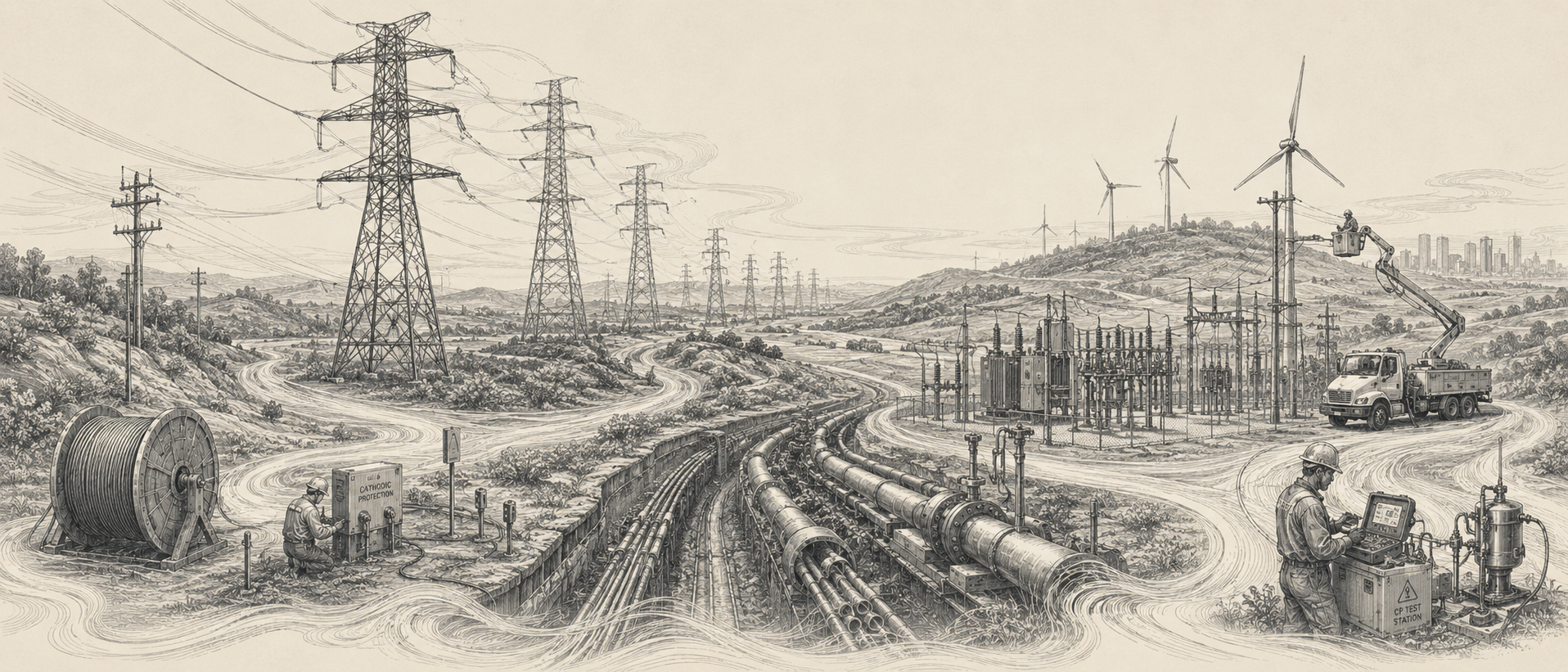 Utility & grid infrastructure engraving